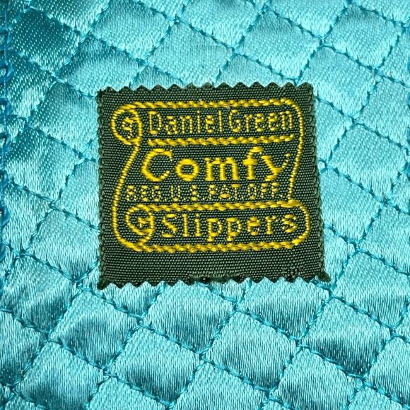 Vintage Daniel Green Teal Slippers Embroidered Bow USA Made Women’s 10 N (2A100) - Picture 9 of 12